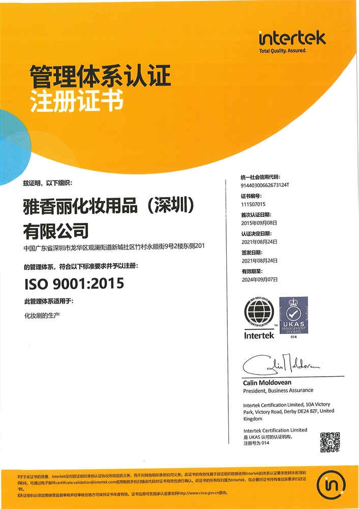 ISO9001：2015 中文